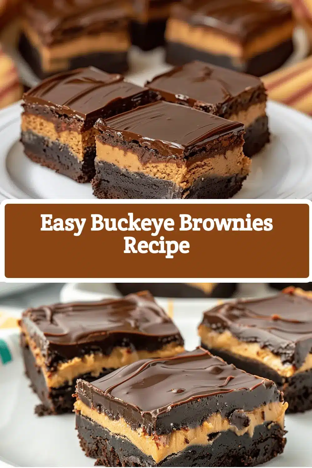 Easy Buckeye Brownies recipe