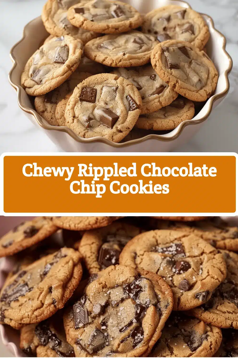 chewy rippled chocolate chip cookies recipe