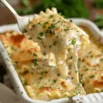 chicken alfredo lasagna roll ups - featured image
