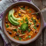 creamy chicken enchilada soup - featured image
