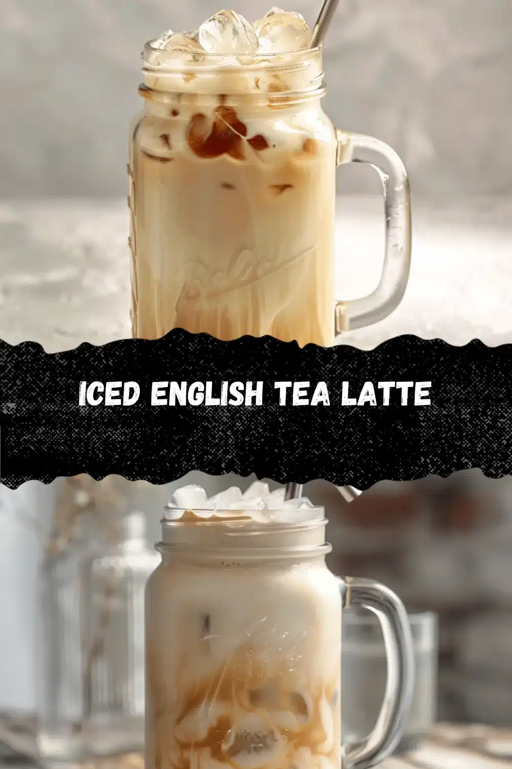 creamy iced English tea latte recipe