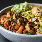 grilled shrimp bowl - featured image