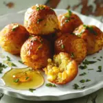 honey butter cornbread poppers - featured image