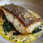 lemon-garlic sea bass - featured image