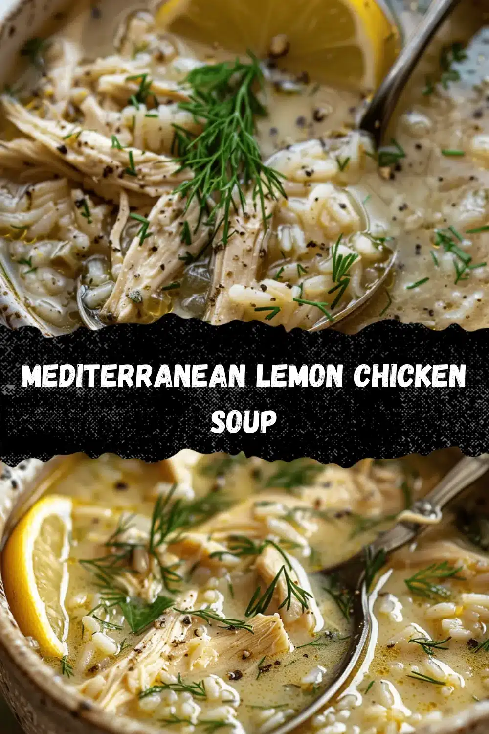 Mediterranean lemon chicken soup recipe