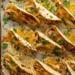 mini baked chicken tacos - featured image