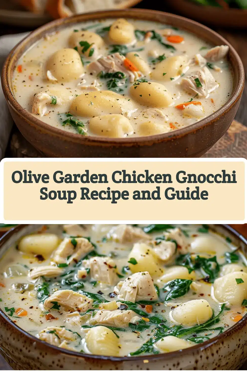 Olive Garden chicken gnocchi soup recipe