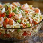 seafood pasta salad - featured image