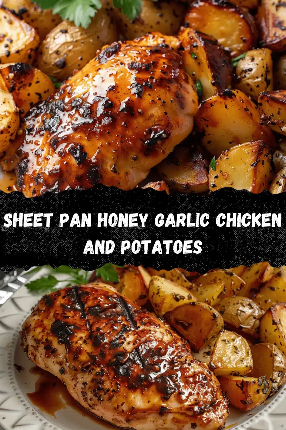 sheet pan honey garlic chicken and potatoes recipe