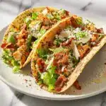 smash chicken caesar tacos - featured image