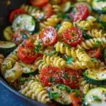 tomato zucchini pasta - featured image