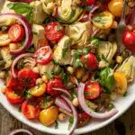 Tuscan artichoke tomato salad - featured image