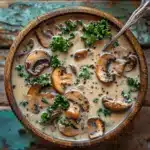 wild mushroom soup - featured image